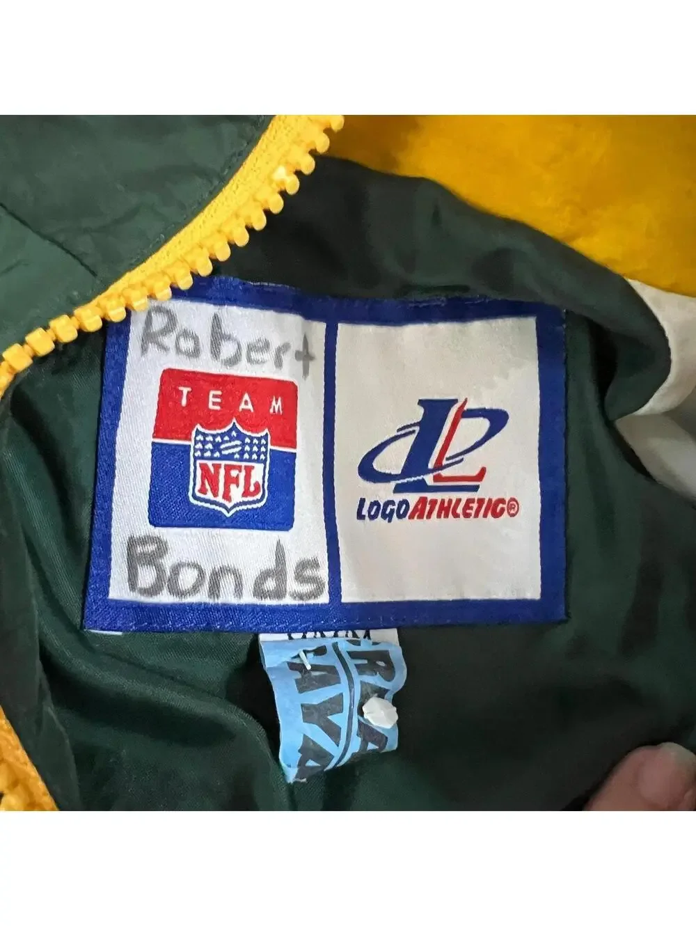 Logo Athletics Youth Kids Vintage NFL Green Bay Packers Jacket size Medium